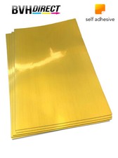 20 Sheets Metalic silky Gold Self Adhesive Sticky Sticker Labels Paper PET film