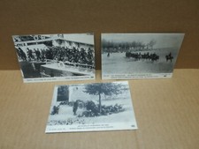 GUERRE 1914-18 armée Belge 3 cartes dont port d'Ostende animation