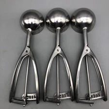 Vollrath 3pcs Stainless Steel Ice Cream Scoops 8.5”  USED *READ