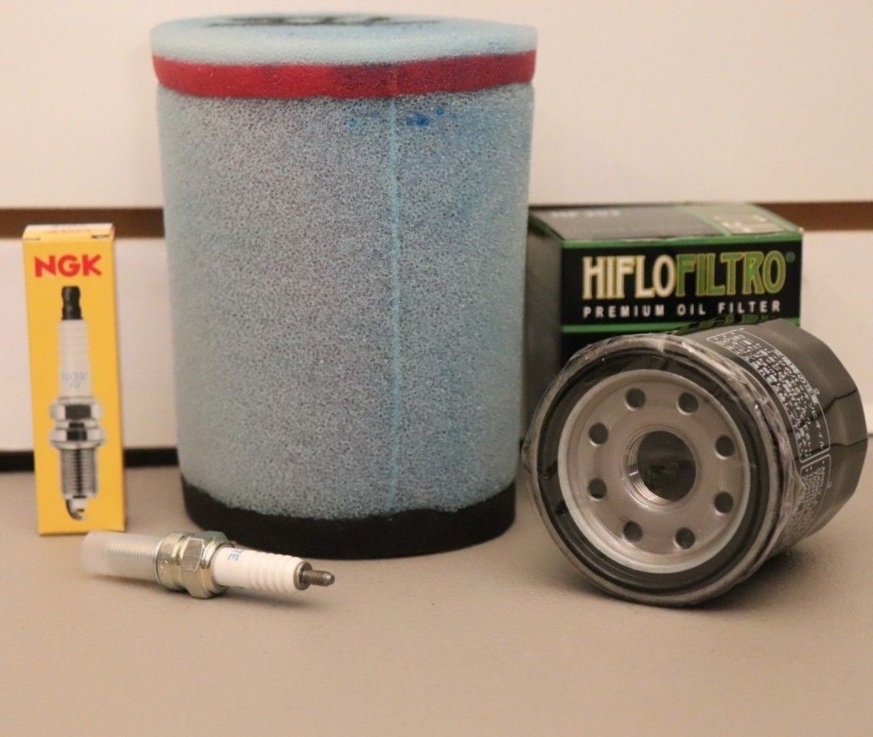 fits Suzuki Eiger 400 Tune Up NGK Spark Plug Oil & Air Filter LT-A400 LT-F400 LT