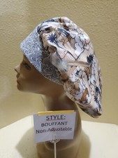 Nativity Christmas Scrolls Women's Bouffant Surgical Scrub Hat/Cap Handmade