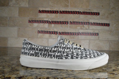 vans era 95 dx fear of god white mens black