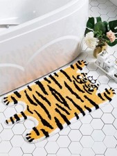 Cute Tiger Shaped Mats Anti-Slip Bathroom Mats Bedroom Doormats Area Rugs Carpet