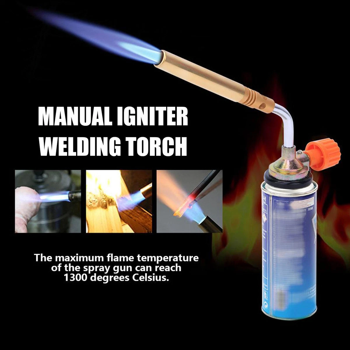 MAPP MAP Propane Full Metal Brass Pencil Flame Gas Torch Welding.
