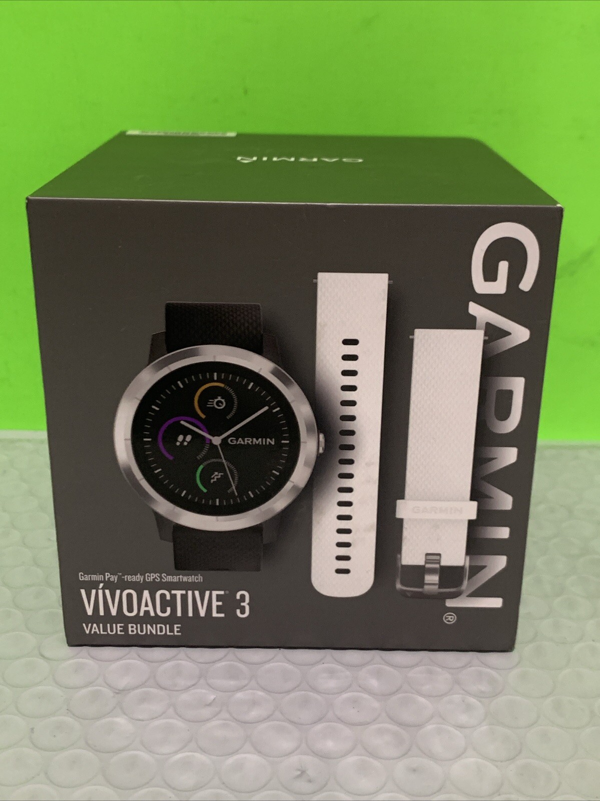 Garmin Vivoactive 3 Music 43mm GPS Smartwatch Open Box-image