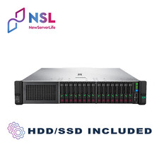 HP DL380 Gen10 16SFF 2x Gold 6130 2.1GHz 32C 64GB P408i-a 2x 1.2TB SAS 4xRJ45
