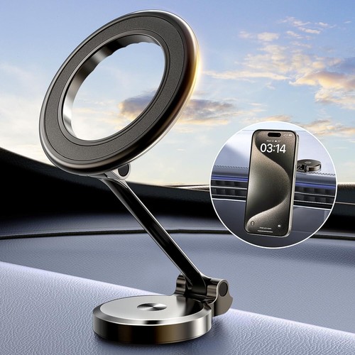 For MagSafe iPhones 15 14 13 Pro Max & Samsung Galaxy Magnetic Car Phone Mount - Picture 2 of 8
