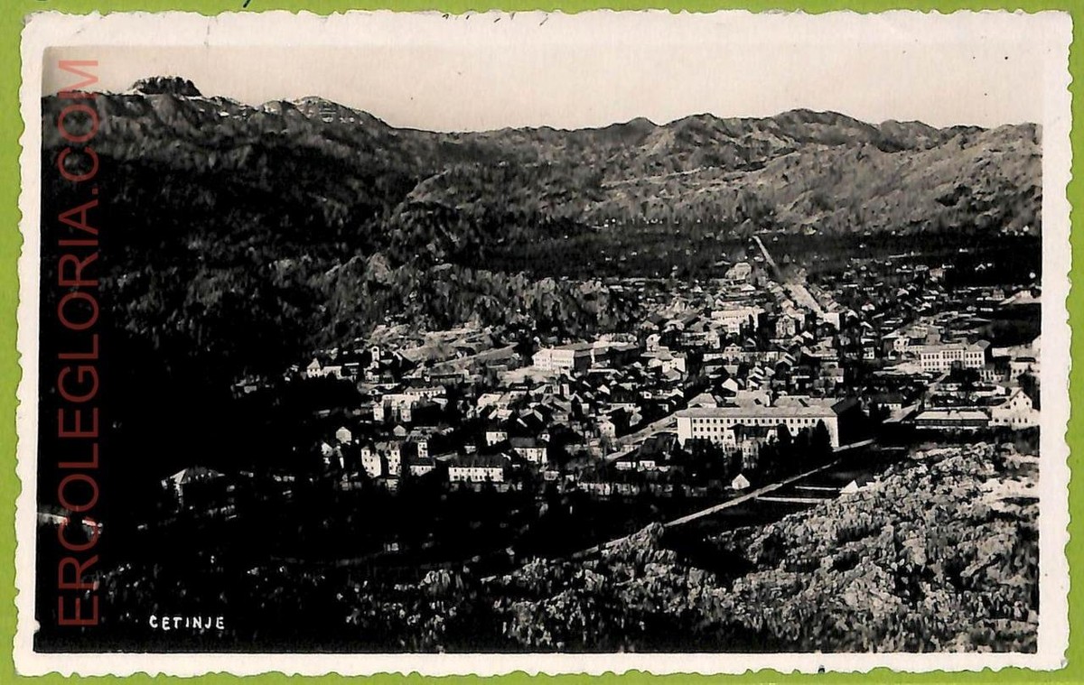 Tirage Photomécanique Vintage Stengel & Co - Vue De Cetinje, Montenegro (Sud) - Circa 1900