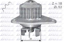 Dolz C114 Water Pump for Citroen, Fiat, Peugeot