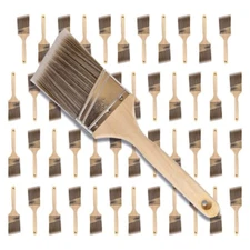 48PK 3 "Angle House Wall,Trim Paint Brush Set Home Exterior or Interior Brushes