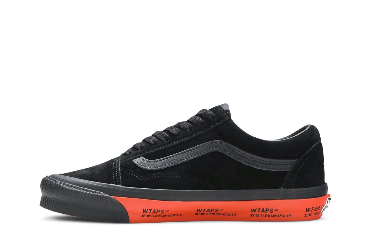 新品 WTAPS × VANS VALUT OG OLD SKOOL LX Vans WTAPS x Old Skool LX 'Black Orange' VN0A4P3X20E Men's Shoes