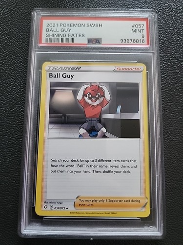 Ball Guy 057/072 Shining Fates Regular Psa 9 (Pop 2) - Picture 1 of 4