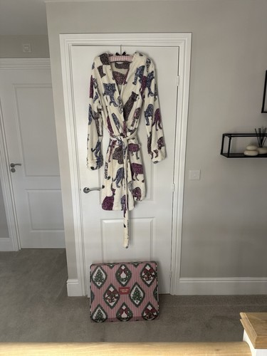 Chelsea Peers Fleece Leopard Print Dressing Gown, New In Box UK 14 - Picture 3 of 6