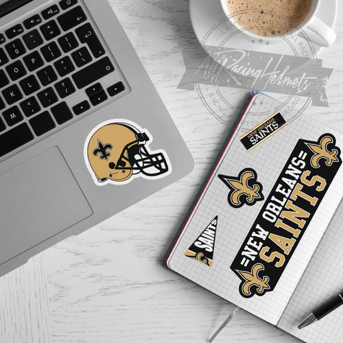 New Orleans Saints NFL Football A4 High Quality Printed Vinyl Decal Sticker Set - Picture 2 of 4