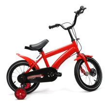 14 Inch Kids Bike Children Boys Girls Bicycle Bike Red with Training Wheels