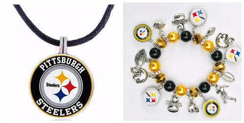 Pittsburgh Steelers Necklace and Bracelet Set - 第 1/1 張圖片