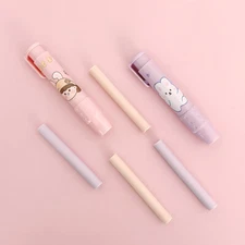 Wrapables Clickable Push Button Retractable Erasers with Refills (Set o 2)