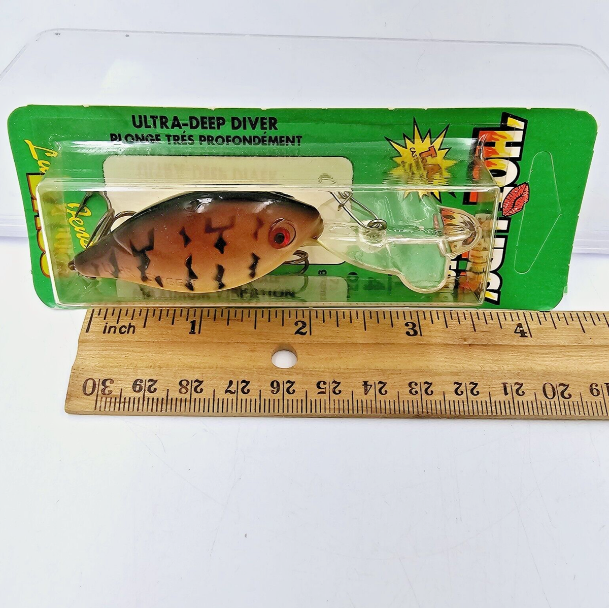 Vtg Pre Rapala Luhr Jensen 1/4 Oz Hot Lips Express USA Crankbait