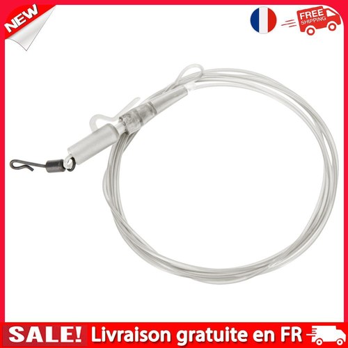 fr Ligne de pêche à la carpe en fluorocarbone avec Clip pivotant à changement ra