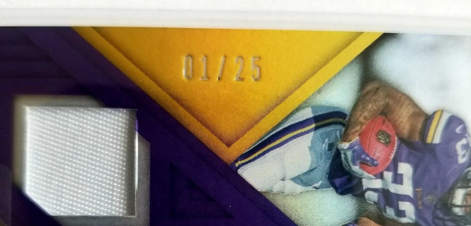 2017 PANINI XR GOLD DALVIN COOK RC/PATCH/AUTO! 1/25! 1/1! FIRST ONE! - Image 3 of 4