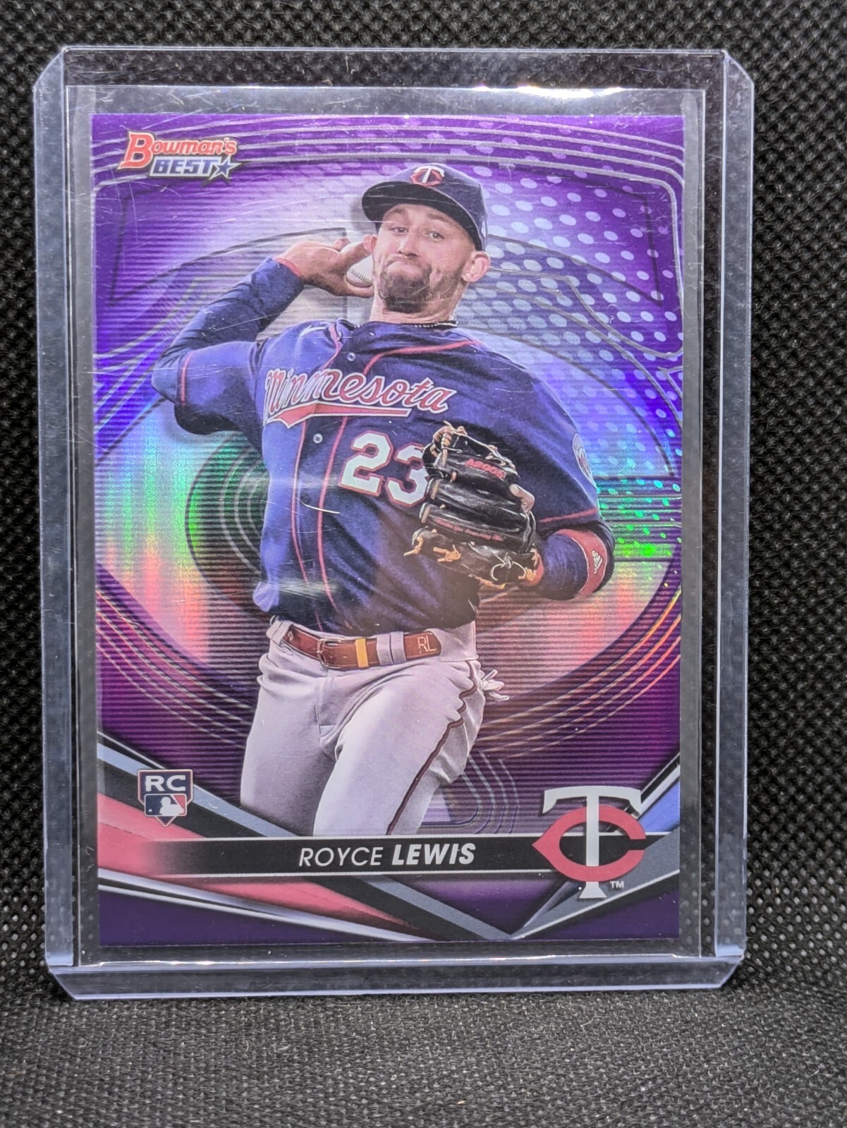 2022 Bowman's Best Royce Lewis RC /250 Purple Refractor #65 Rookie Twins