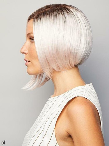 FAITH by NORIKO Wig *CREAMY BLONDE* LACE FRONT&LACE PART Chic A-Line BOB BEST$$ - Picture 5 of 10