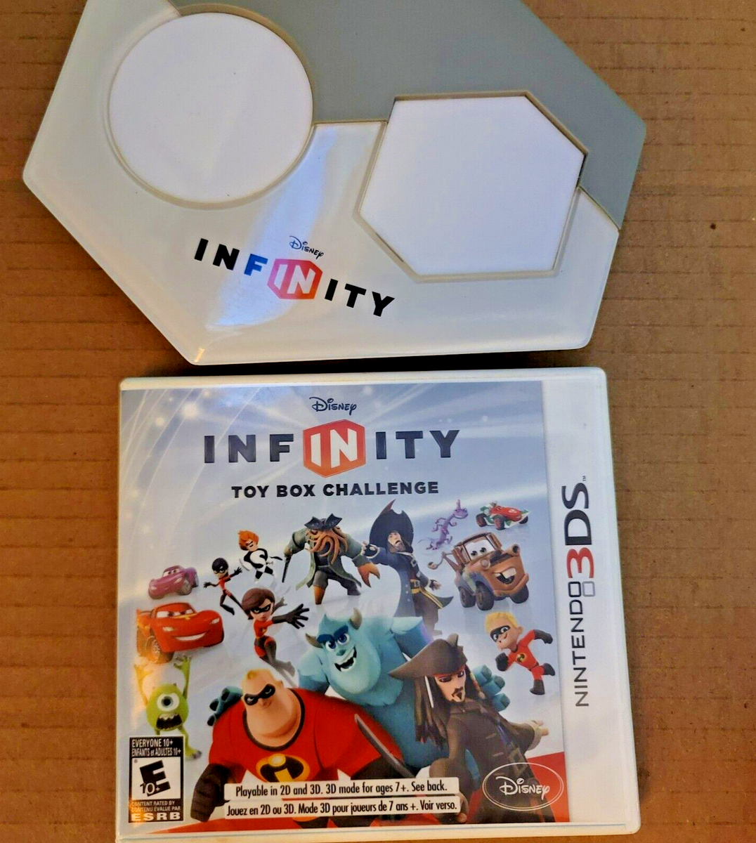 DISNEY INFINITY TOY BOX CHALLENGE FOR NINTENDO 3DS WITH GAME BASE