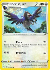 Corvisquire 151/202 Uncommon Sword & Shield Pokemon Near Mint