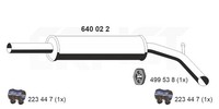 MittelschalldäMpfer Ernst 640022 FüR Seat VW Ibiza Polo 6K1 3 Classic 6V2 6V5 2