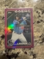 2024 Topps Pro Debut - Dario Laverde #PD-38 Purple Foil Autographs /299 (AU, RC)