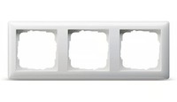 Gira Abdeckrahmen 3-Fach Standard 55, 021303, Reinweiß, GläNzend