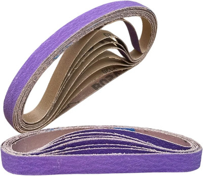 100PCS 1/2''x18'' 13x457mm Sanding Belts P40 Ceramic for Metal Polishing&Grinding