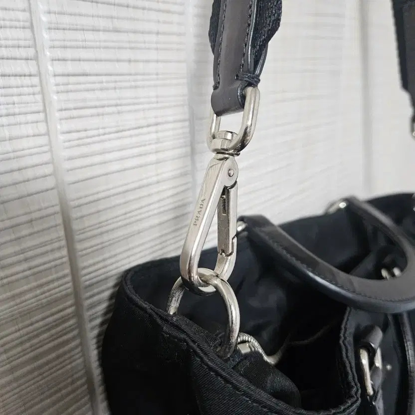 Prada Black Tote Shoulder Bag Women's Lightweight Purse