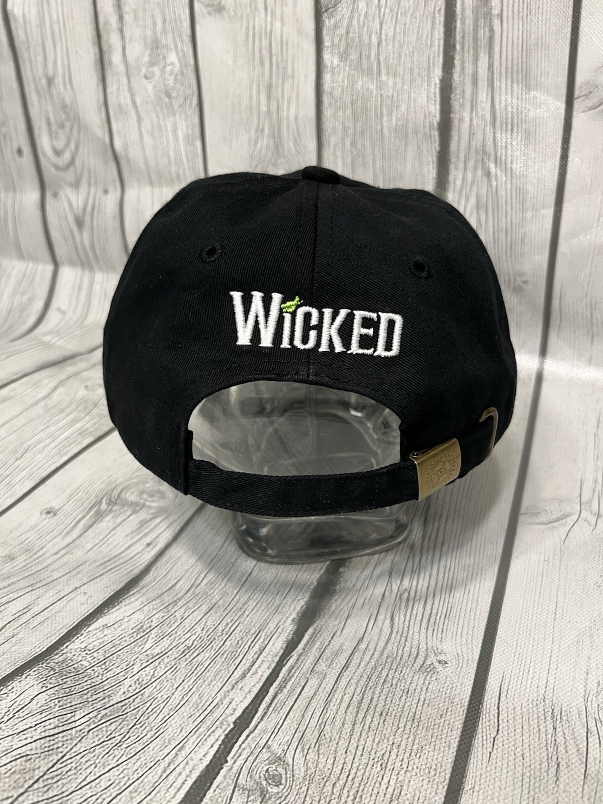 Defy Gravity Wicked Slideback Hat Solid Black One… - image 2