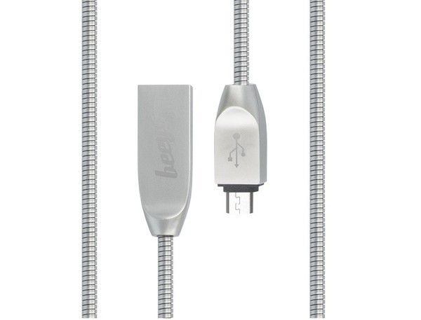 Original Beeyo Datenkabel Samsung S2 S3 S4 S5 S6 S7 Micro Usb Ladekabel Silber-image