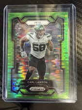 2023 Panini Prizm - Carl Lawson #231 Neon Green Pulsar Prizm