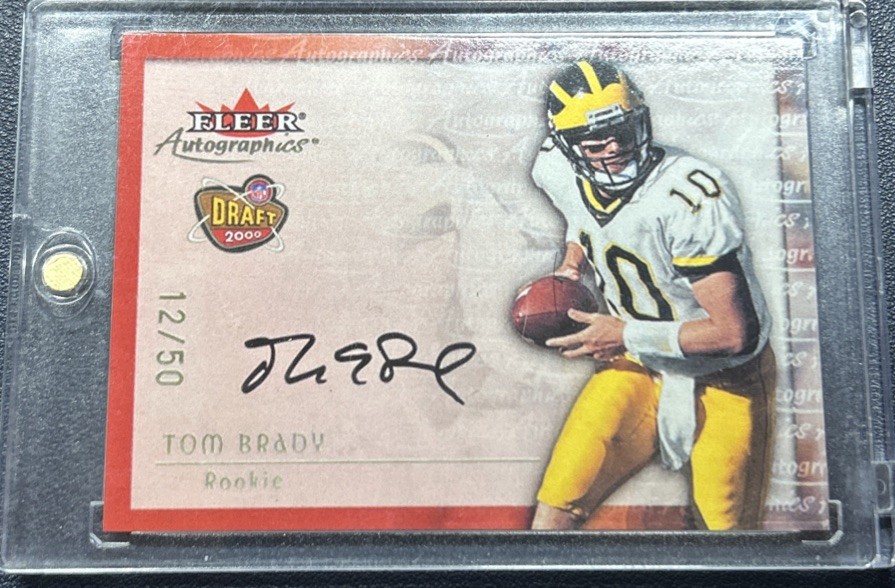 2000 Fleer Tradition Autographics Tom Brady 12/50 (Fascimile Auto) 