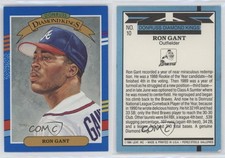 1991 Donruss Diamond Kings Ron Gant (White Stripes on Right Border) #10