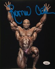 Ronnie Coleman Signed 8x10 Competition Pose JSA