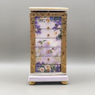 Ardleigh Elliott Crown Jewels Porcelain Lena Liu Bird Music Box FY#8604