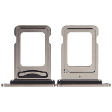 Dual Sim Card Tray For i Phone 15 Pro / 15 Pro Max Black Titanium