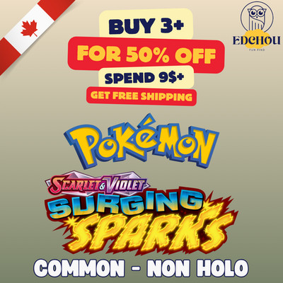 SV08 Surging Sparks | Common Non-Holos - Find Your Pokémon TCG Cards!