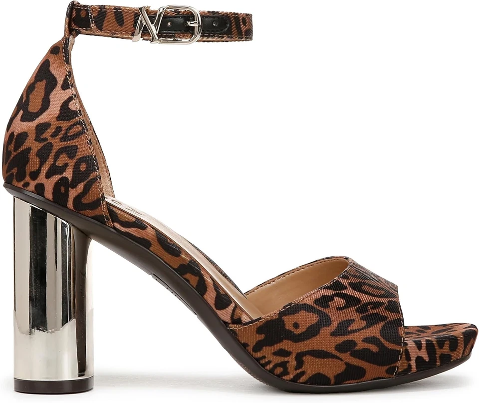 Sandalias de tacón múltiple Naturalizer Malia para mujer guepardo nuevas/sin caja 6,5 M Foto 2 de 4