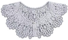 Retro Hollow Out Lace Floral False Collar Detachable Fake Collar for Women Girl