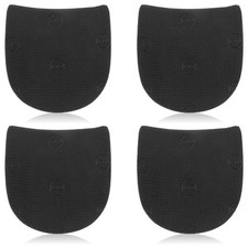 IANFAN 2 Pairs Shoe Repair Rubber Heels, 9.9 cm x 3.89 x 0.5 cm, Black