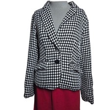 Black and White Blazer Jacket Size 10
