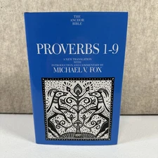 Proverbs 1-9 Hardcover Michael V. Fox Anchor Bible Commentary