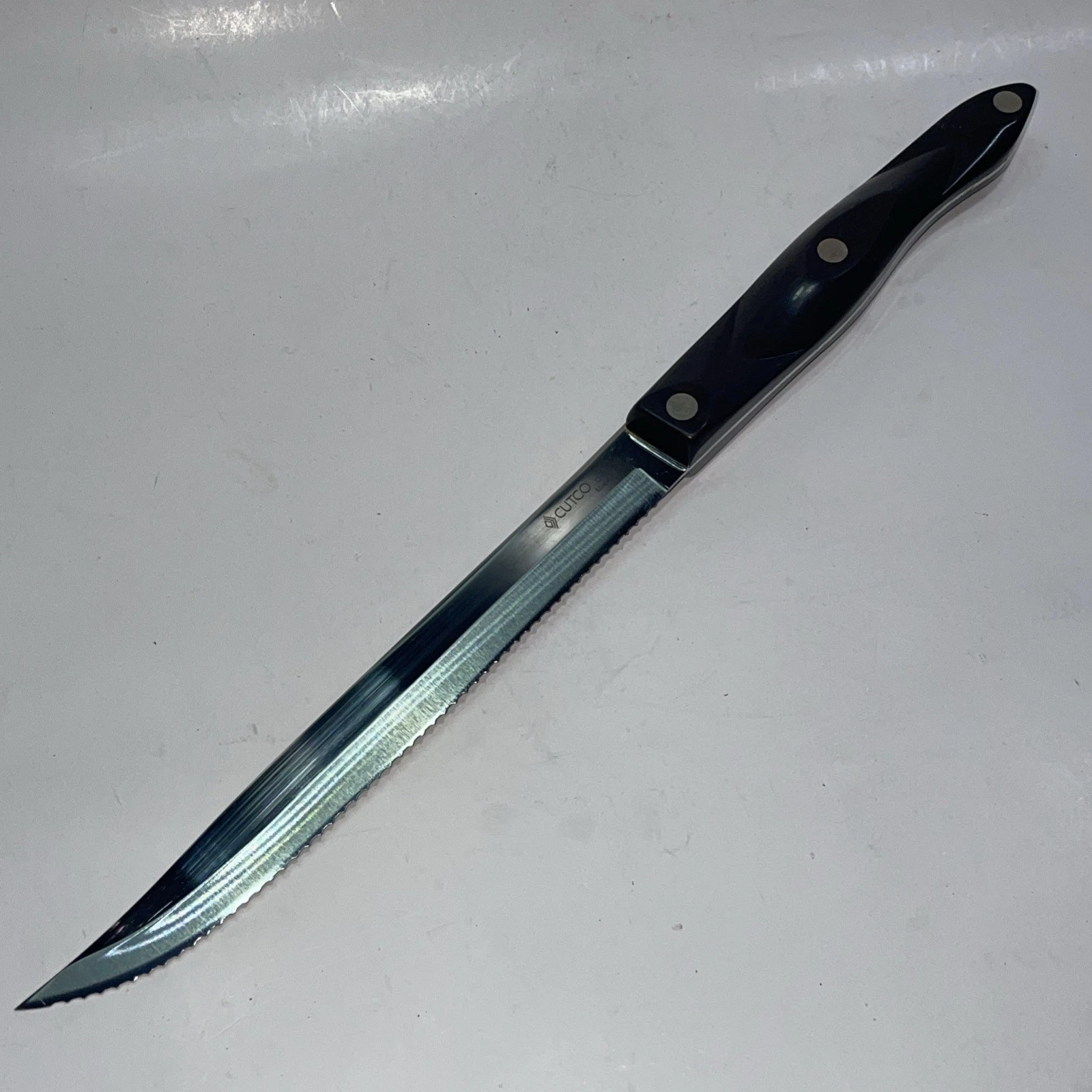 Cutco Serrated Petite Carving Knife 1729 KK Brown Swirl Handle 7” Blade USA
Opens in a new window or