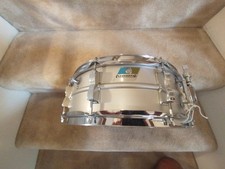 Vintage Ludwig Acrolite Blank Badge Snare Drum, Early 70s, All Original 