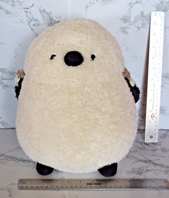 LIVHEART Shima Enaga Snow Fairy Bird Hug Pillow Plush 12'' Japan, Pre-Owned